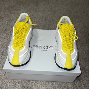 Jimmy Choo Raine Pop Yellow Sneakers
